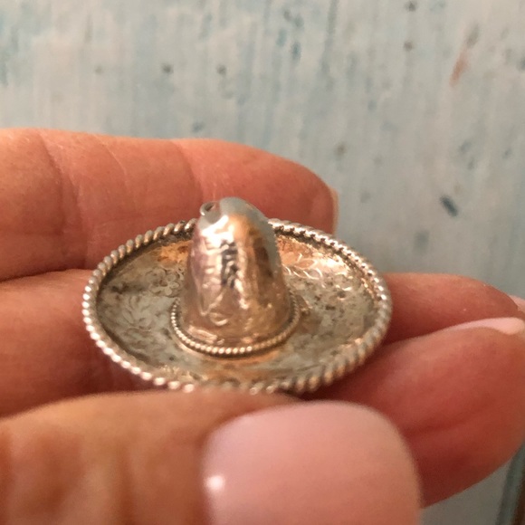 Sombrero sterling silver 925 charm made and purchased in Mexico - Picture 8 of 12